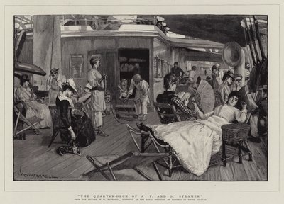 "P and O" -höyrylaivan neljänneskansi tekijältä William Hatherell