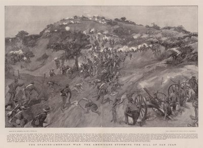 Espanjan ja Yhdysvaltojen välinen sota amerikkalaiset hyökkäsivät San Juanin kukkulalle tekijältä William Hatherell