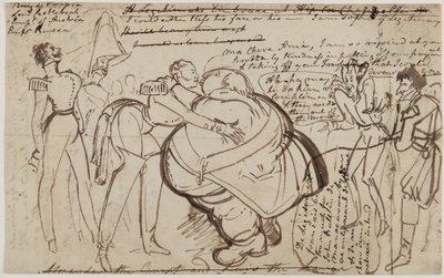 Suudelma kongressissa, 1818 tekijältä William Heath