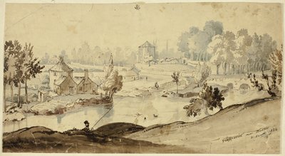 Glasnevin Near Dublin (etusivu); luonnos miehen puvusta (kääntöpuoli). tekijältä William Heath