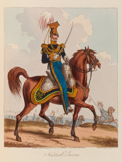 ?Yhdeksäntoista Lancers?, 1820 tekijältä William Heath