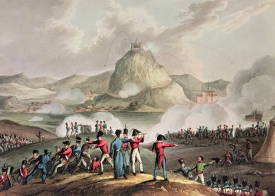 San Sebastianin piiritys, heinäkuu 1813, kaiverrus Thomas Sutherland (b.c.1785) tekijältä William Heath