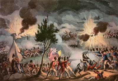 The Sortie Bayonnesta, klo Three in the Morning, 14. huhtikuuta 1814, kaivertanut Thomas Sutherland (s. 1785) tekijältä William Heath