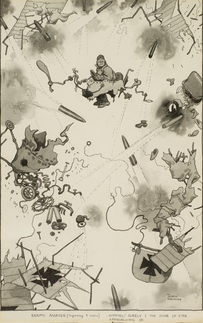 Hieno päätelmä, n. 1918 tekijältä William Heath Robinson
