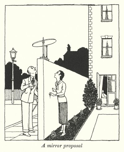 Peiliehdotus (litho) tekijältä William Heath Robinson