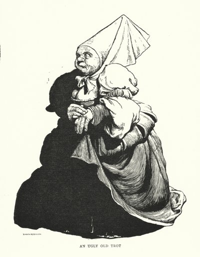 Ruma vanha ravi (litho) tekijältä William Heath Robinson