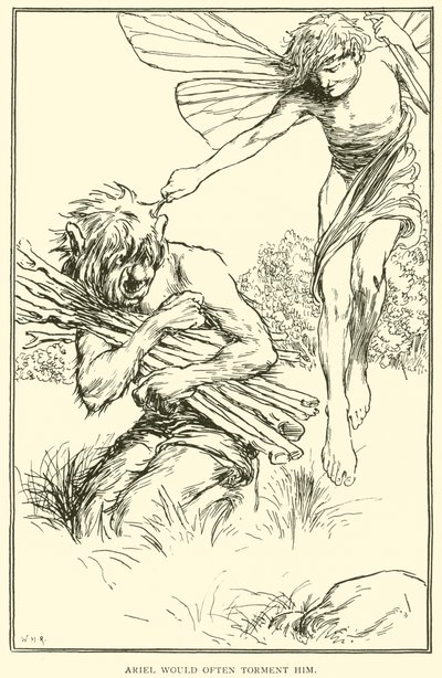 Ariel kidutti häntä usein tekijältä William Heath Robinson