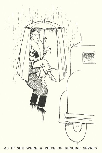 Ikään kuin hän olisi pala aitoa sevreä (litho) tekijältä William Heath Robinson