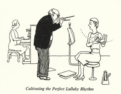 Täydellisen kehtolaulurytmin kehittäminen (litho) tekijältä William Heath Robinson