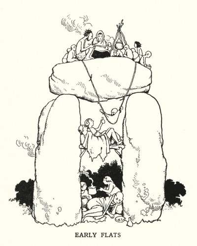 Early Flats (litho) tekijältä William Heath Robinson