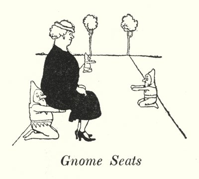 Gnome-istuimet (litho) tekijältä William Heath Robinson
