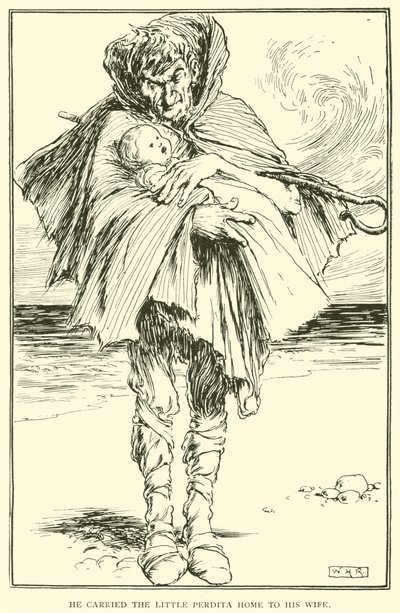 Hän kantoi Pikku Perditan kotiin vaimolleen tekijältä William Heath Robinson
