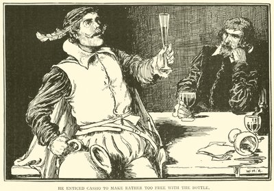 Hän houkutteli Cassion tekemään liian vapaaksi pullolla tekijältä William Heath Robinson