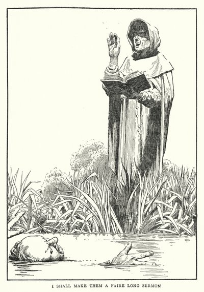 Teen niistä pitkän saarnan (litho) tekijältä William Heath Robinson