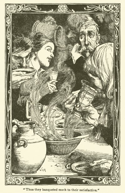 Kuvitus Don Quijotelle (litho) tekijältä William Heath Robinson
