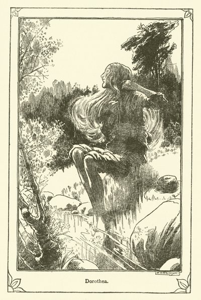 Kuvitus Don Quijotelle (litho) tekijältä William Heath Robinson