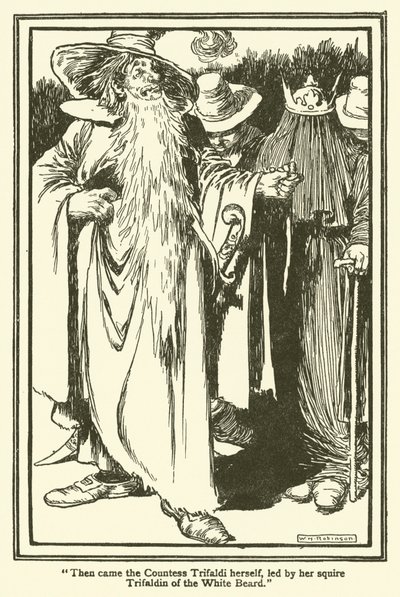 Kuvitus Don Quijotelle (litho) tekijältä William Heath Robinson