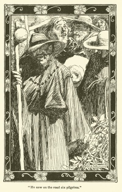 Kuvitus Don Quijotelle (litho) tekijältä William Heath Robinson