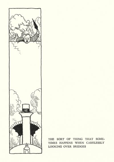 Kuvitus Railway Ribaldrylle, W Heath Robinson (litho) tekijältä William Heath Robinson