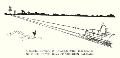 Kuvitus Railway Ribaldrylle, W Heath Robinson (litho) tekijältä William Heath Robinson