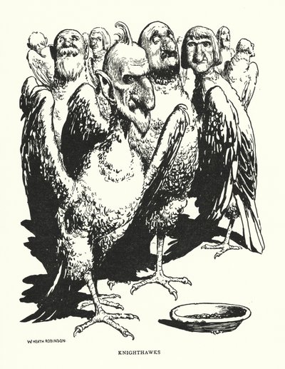 Knighthawks (litho) tekijältä William Heath Robinson