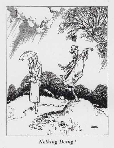 Ei mitään tekemistä! (litografia) tekijältä William Heath Robinson