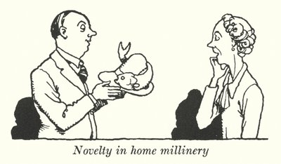 Uutuus kodin vaatteissa (litho) tekijältä William Heath Robinson