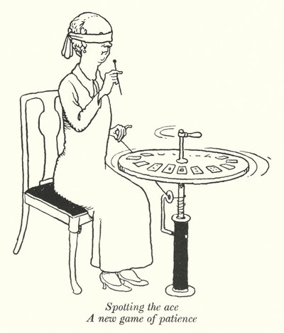 Ässän havaitseminen, uusi kärsivällisyyden peli (litho) tekijältä William Heath Robinson