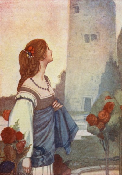 Tarinoita Chaucerista (värilitho) tekijältä William Heath Robinson
