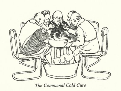 Communal Cold Cure (litho) tekijältä William Heath Robinson