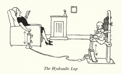 Hydraulinen kierros (litho) tekijältä William Heath Robinson