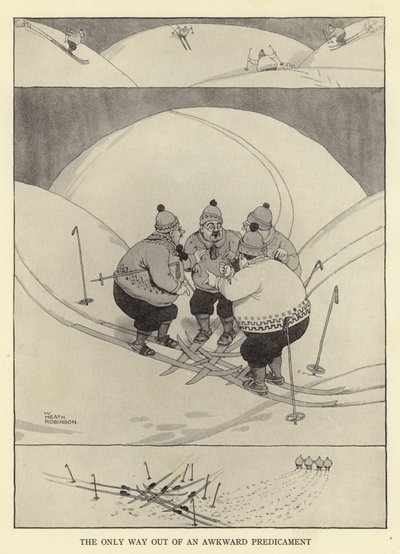 Ainoa tie ulos hankalasta tilanteesta tekijältä William Heath Robinson