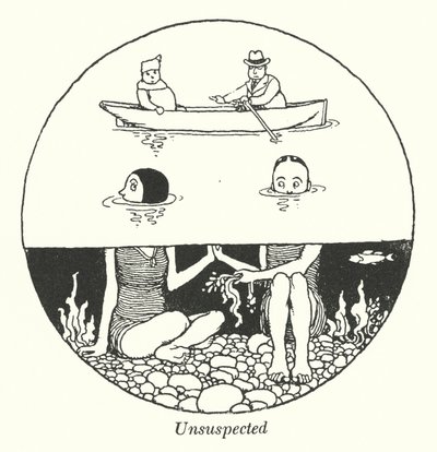 Epäillyt (litho) tekijältä William Heath Robinson
