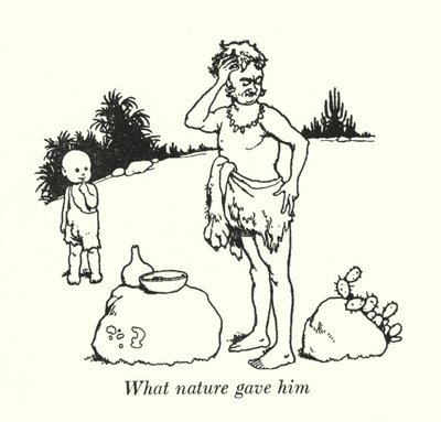 Mitä luonto antoi hänelle (litho) tekijältä William Heath Robinson