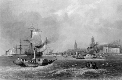 Gravesend, kaiverrus Henry Adlard, n.1830 (kaiverrus) tekijältä William Henry (after) Bartlett