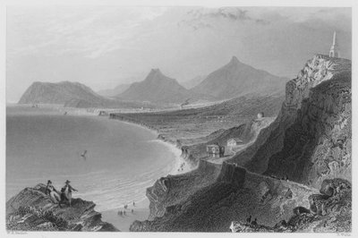 Killiney Bay, Dublinin kreivikunta (kaiverrus) tekijältä William Henry (after) Bartlett