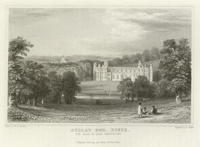 Audley End, Essex, Lord Braybrooken kotipaikka tekijältä William Henry Bartlett