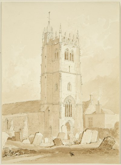 Bittonin kirkko, Gloucestershire tekijältä William Henry Bartlett