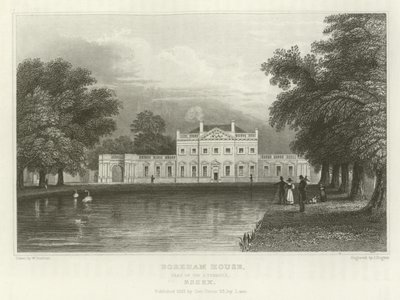 Boreham House, Sir J Tyrrellin kotipaikka, Essex tekijältä William Henry Bartlett