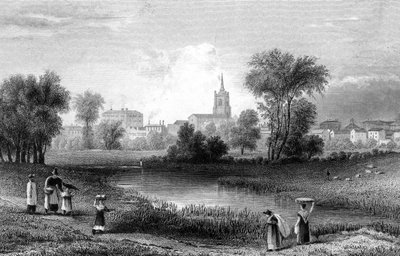 Chelmsford, Essex, kaiverrus John Rogers, 1831 tekijältä William Henry Bartlett
