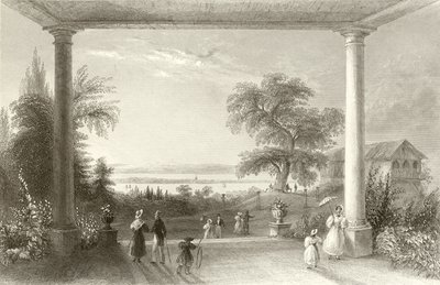 Konstanzin kaupunki ja järvi, Chateau Wolfsbergista käsin tekijältä William Henry Bartlett