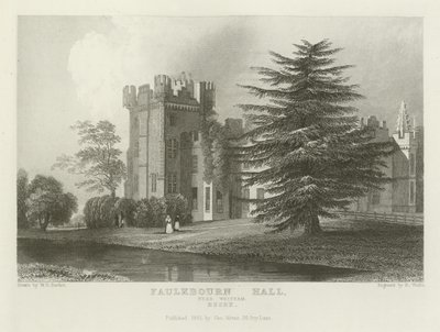 Faulkbourne Hall, lähellä Withamia, Essex tekijältä William Henry Bartlett