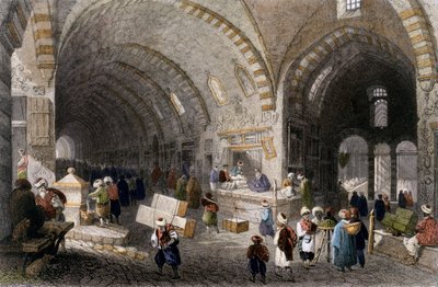 Tchartchin suuri valtatie, 1850 (värillinen akvatintta) tekijältä William Henry Bartlett