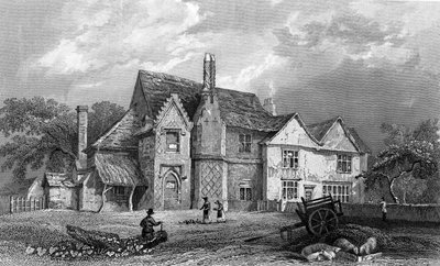 Little Warley Hall, Essex, kaiverrus Henry Adlard, 1833 (kaiverrus) tekijältä William Henry Bartlett