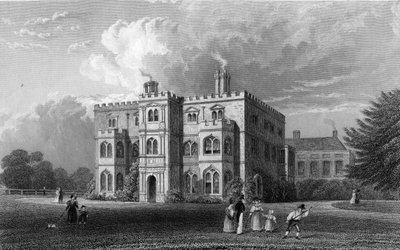 Marks Hall, Coggeshall, Essex, kaiverrus John Carr Armytage, 1833 tekijältä William Henry Bartlett