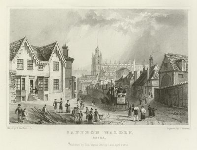 Saffron Walden, Essex tekijältä William Henry Bartlett