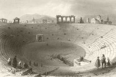 Amfiteatteri, Verona tekijältä William Henry Bartlett