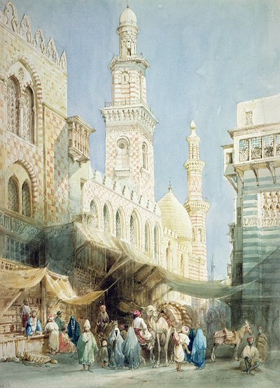 Sharia El Gohargiyeh, Kairo tekijältä William Henry Bartlett