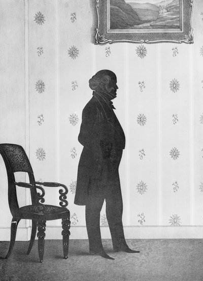 Martin Van Burenin siluettimuotokuva, 1844 tekijältä William Henry Brown