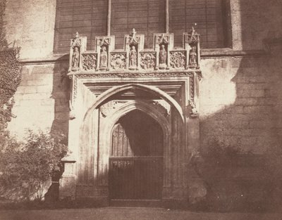 Ancient Door, Magdalen College, Oxford tekijältä William Henry Fox Talbot